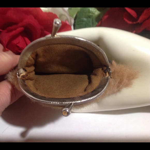 VTG Australia Kangaroo Fur Blk Leather Coin Purse - Picture 9 of 15
